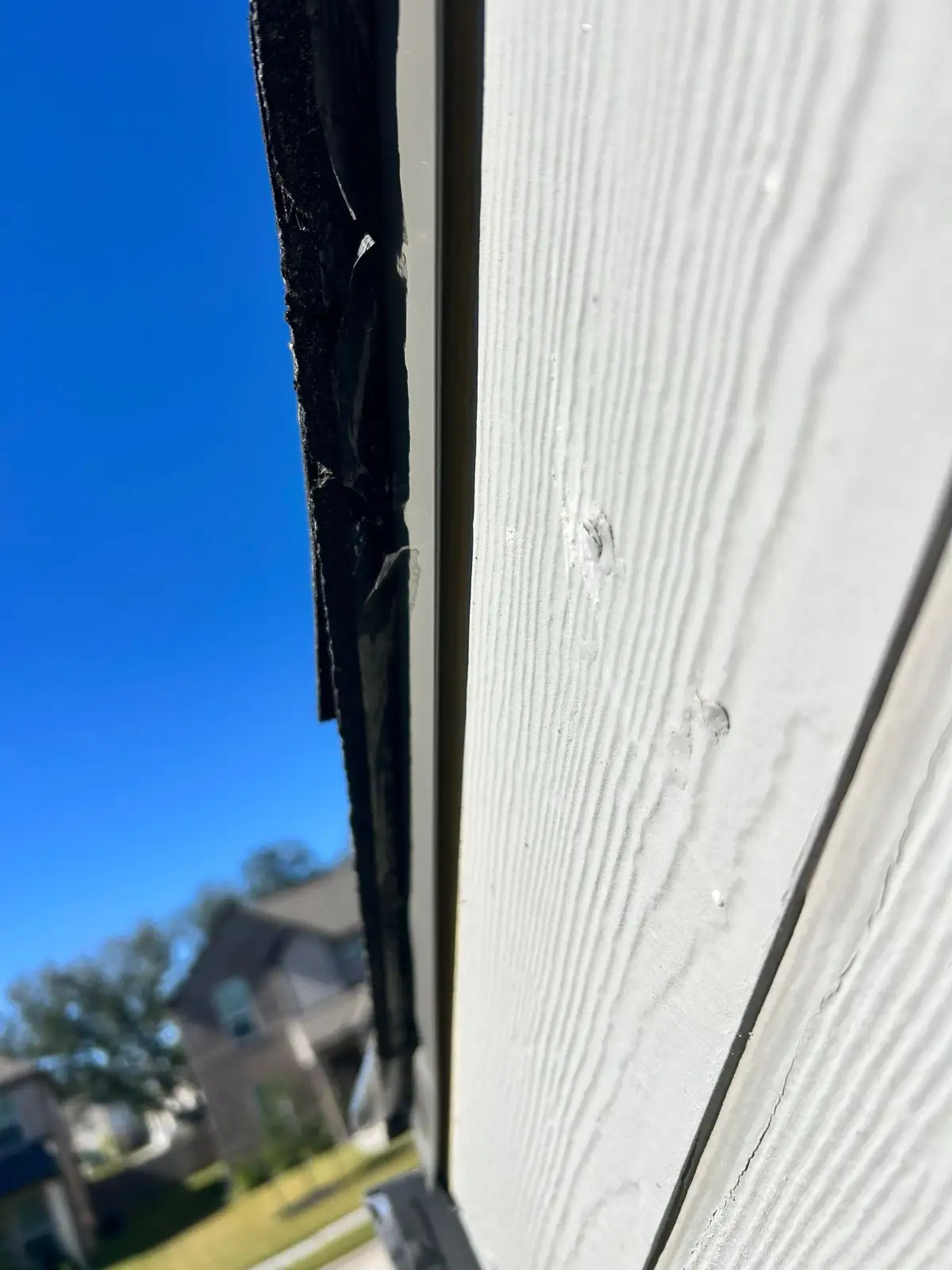 November 10. Drip edge and fascia line, checked up close.